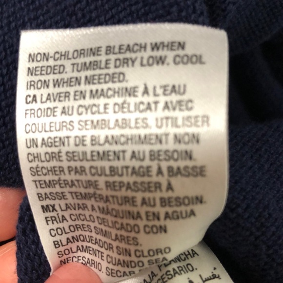 Club Room Size XL Men's 3/4 Button Pullover Mock Neck Sweater Blue/Gray - Picture 12 of 12